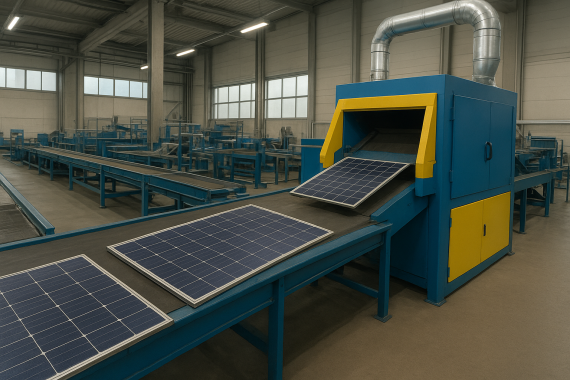 Solar panel recycling